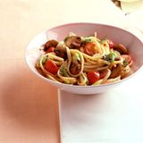 Nudeln mit Pilzragout
