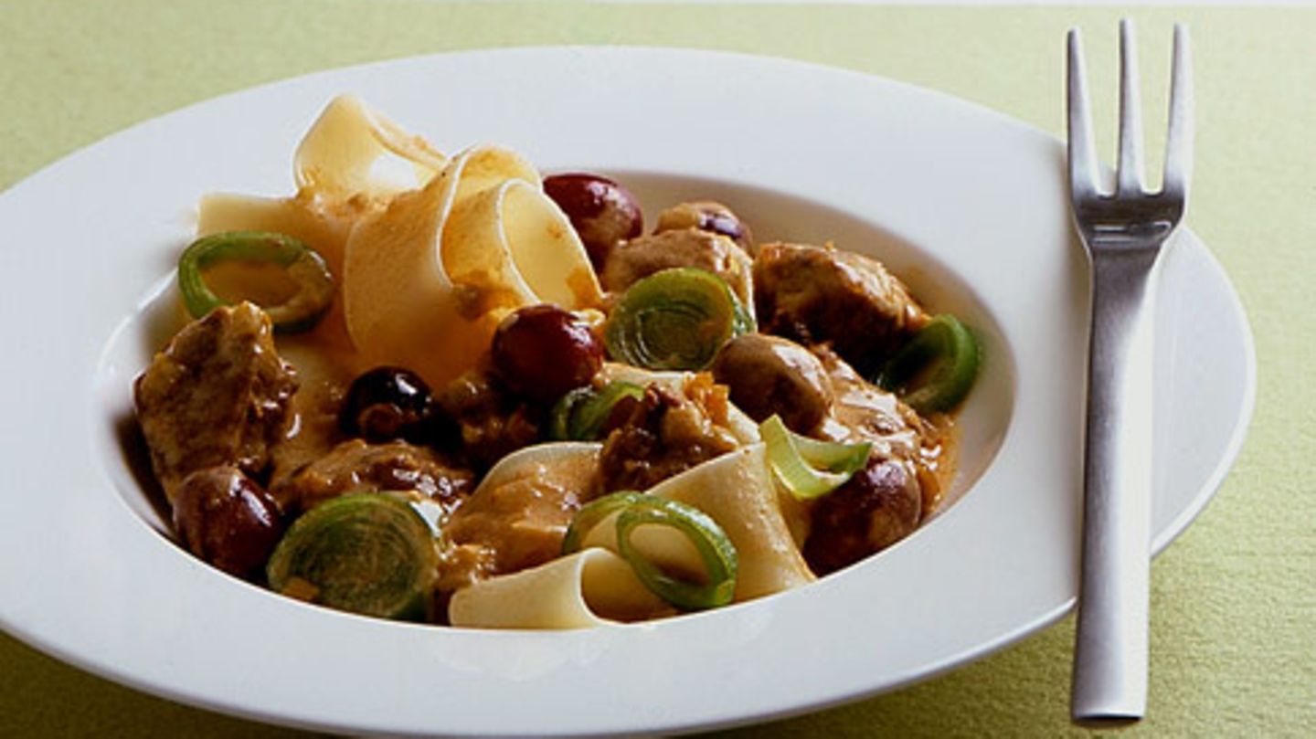 Lammgulasch mit Trauben Rezept