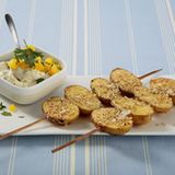 Sesamkartoffeln mit Paprikaquark