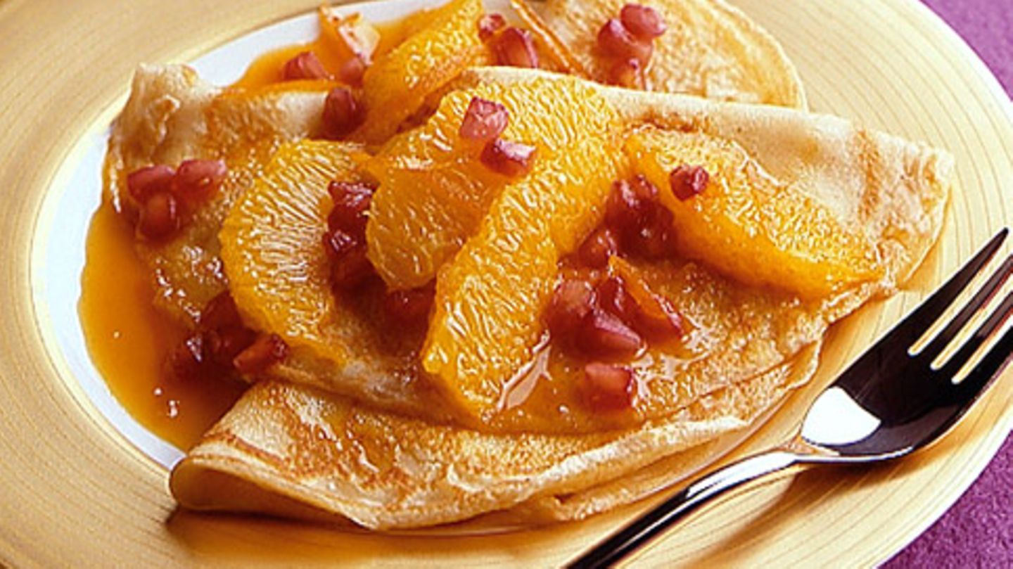 Crêpes mit Kompott Rezept