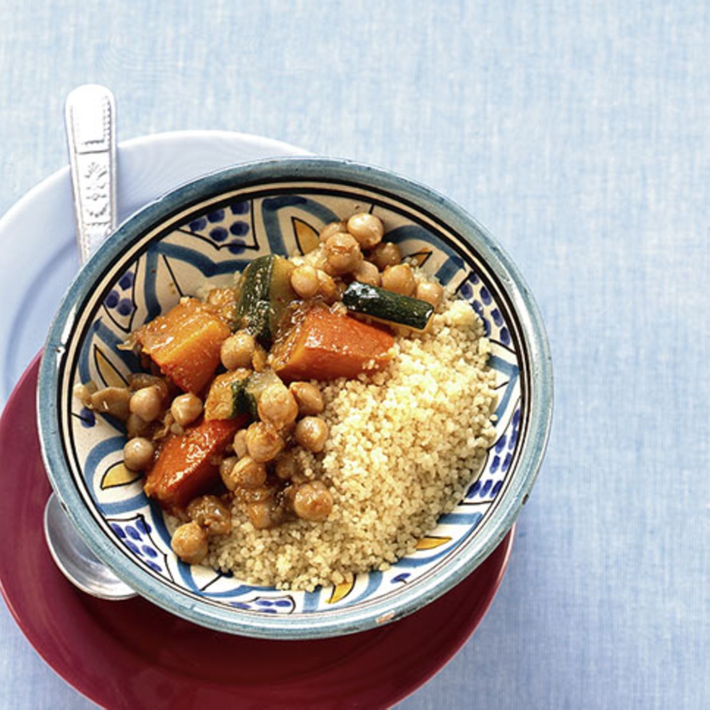 Couscous mit geschmortem Gemüse