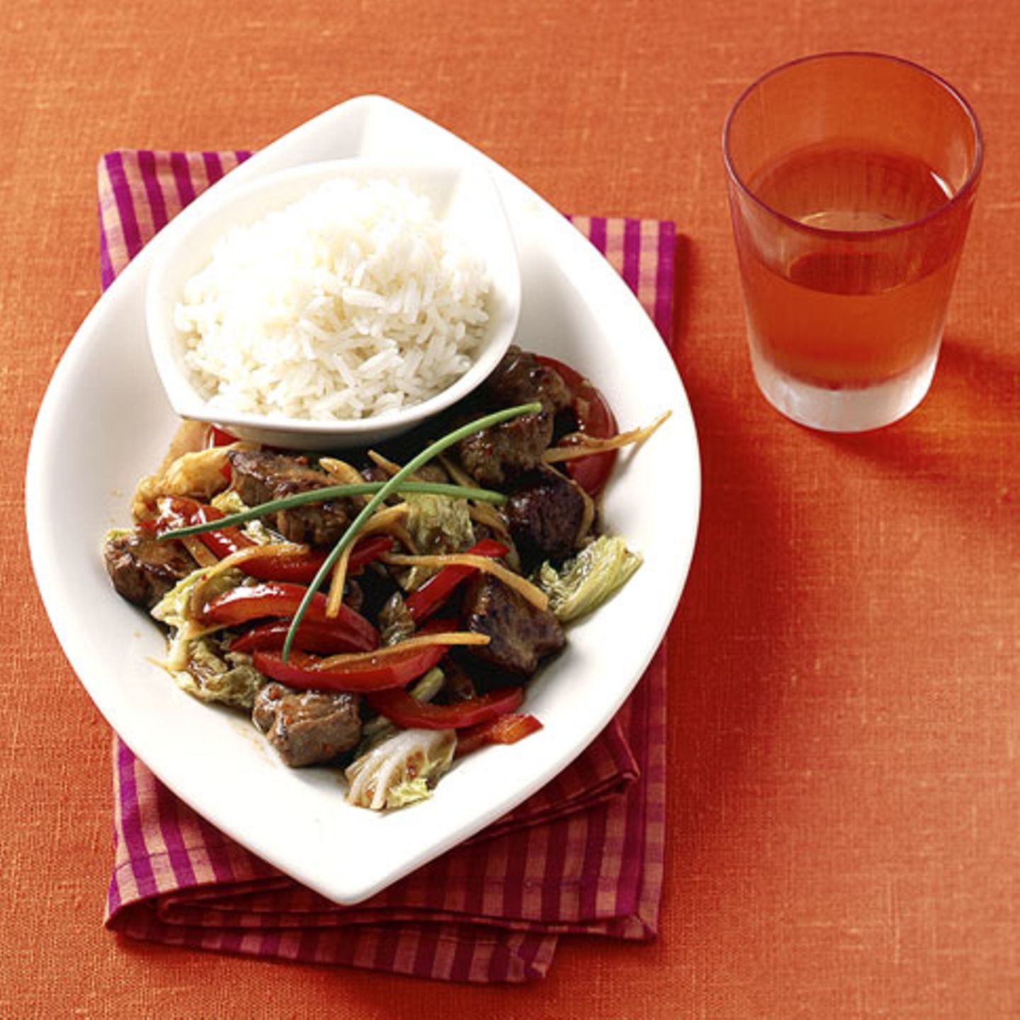 Ingwerpfanne mit Schweinefilet