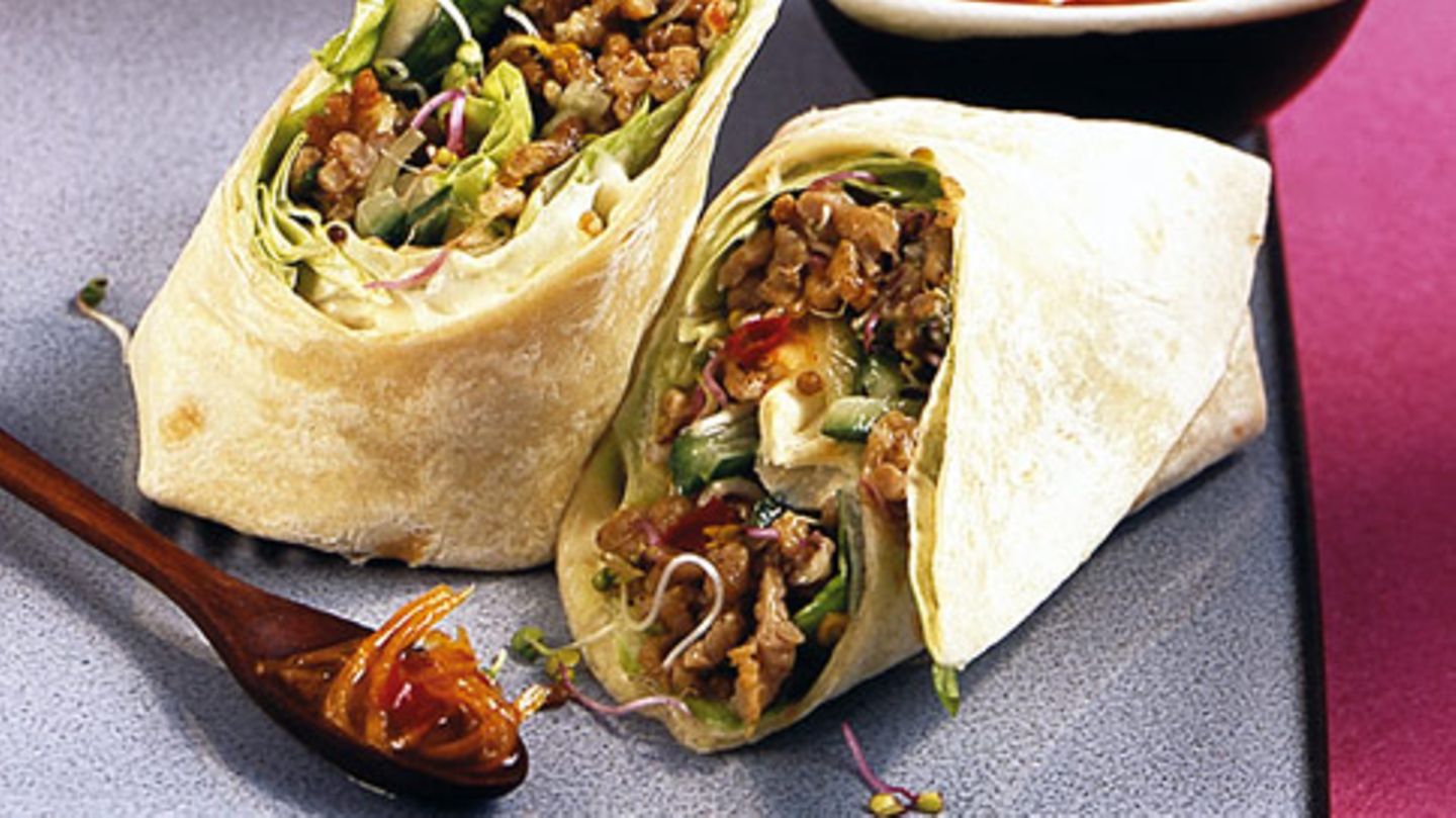 Salat-Wrap Rezept