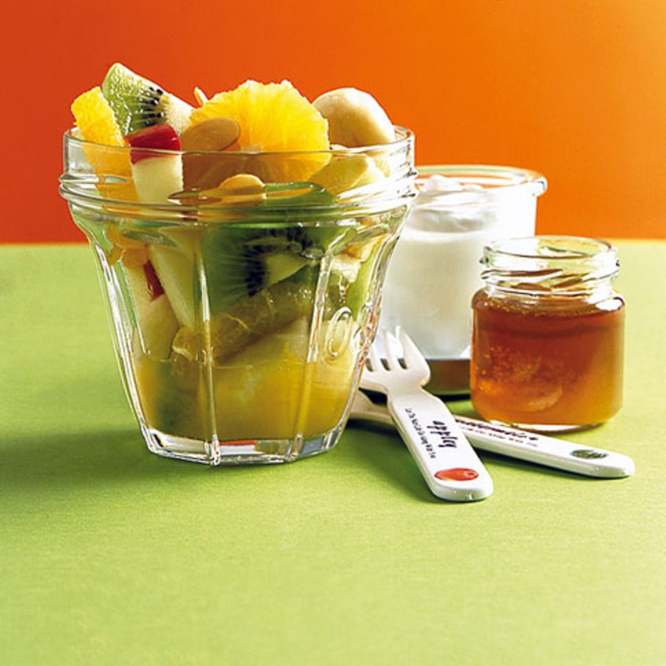 Obstsalat Mit Quark Und Honig Rezept Essen Und Trinken