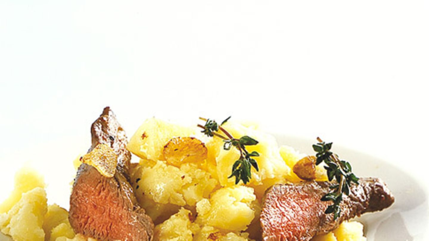 Kartoffelstampf mit Lammfilet Rezept