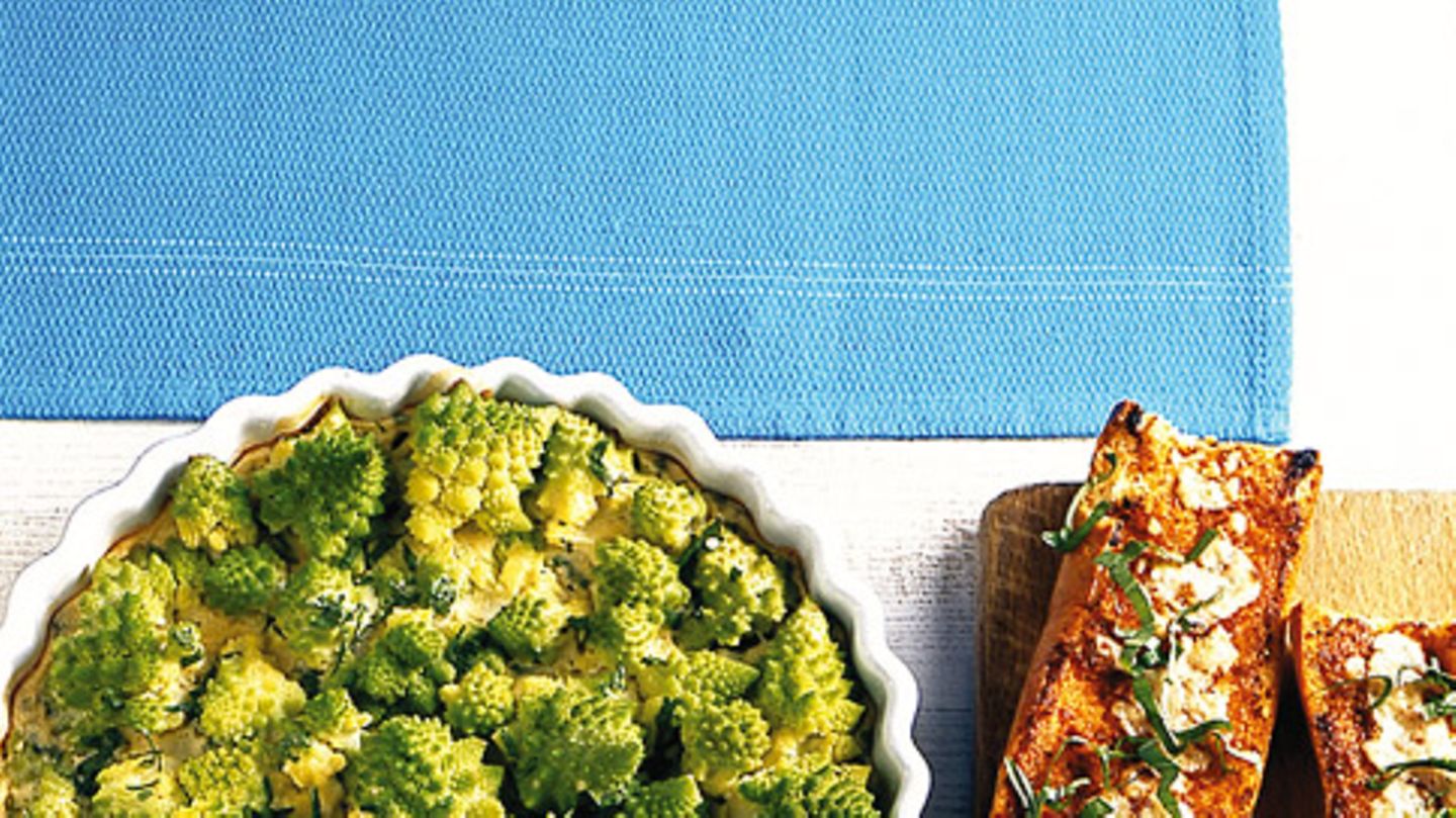Romanesco-Quark-Gratin Rezept