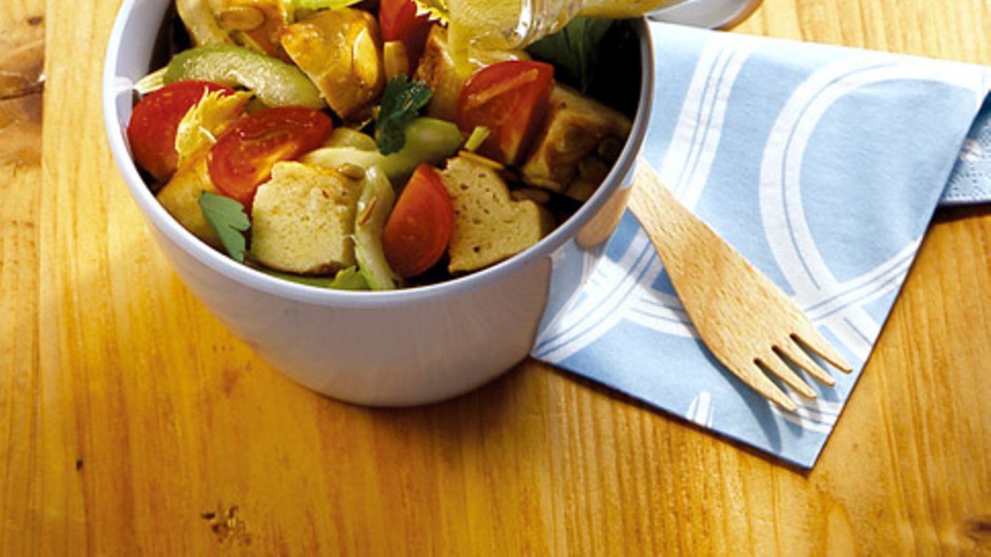 Laugenstangen-Salat Rezept