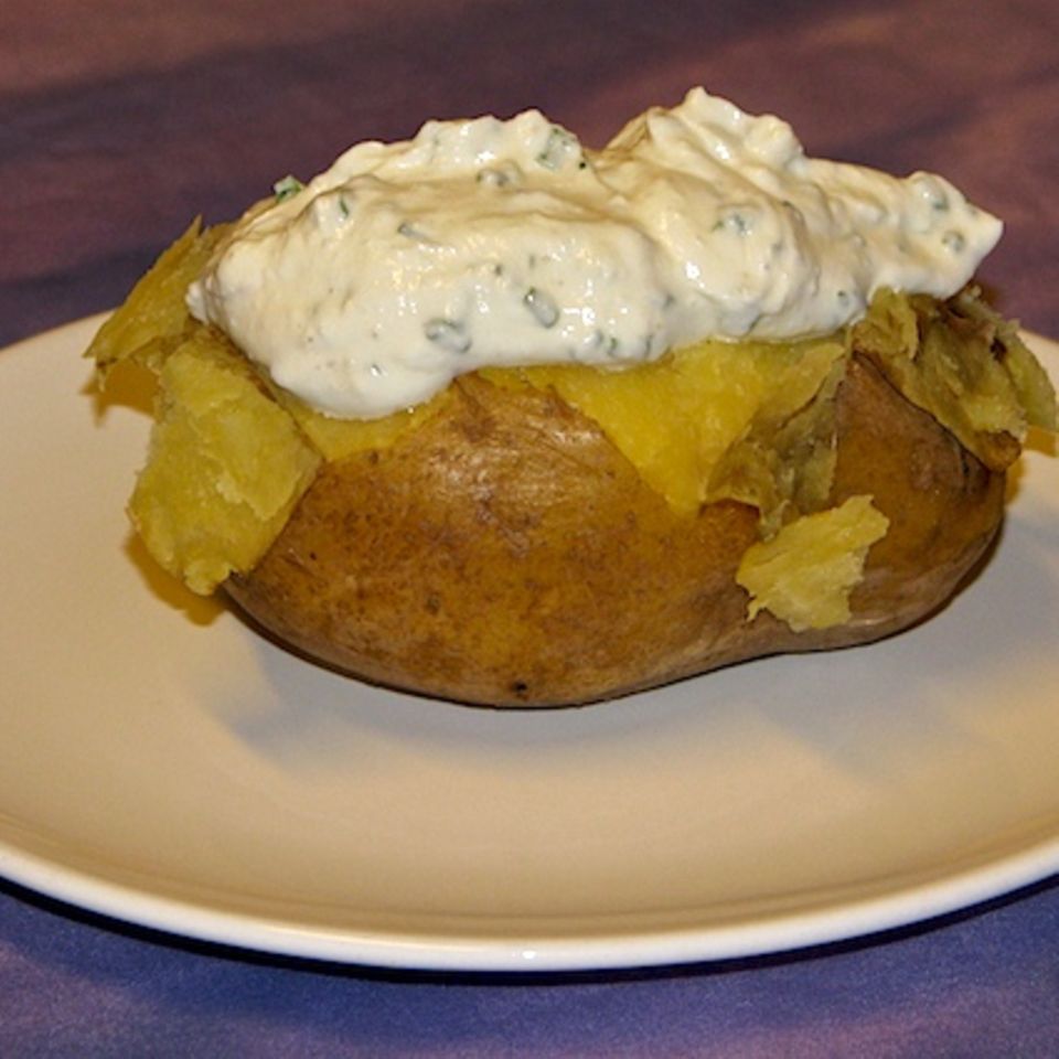 Ofenkartoffel mit Quark