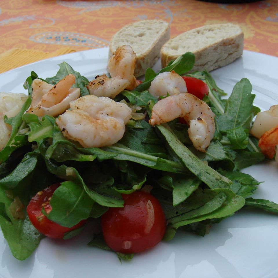 Garnelen-Rucola-Salat