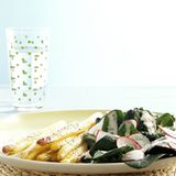 Spinatsalat mit geröstetem Spargel