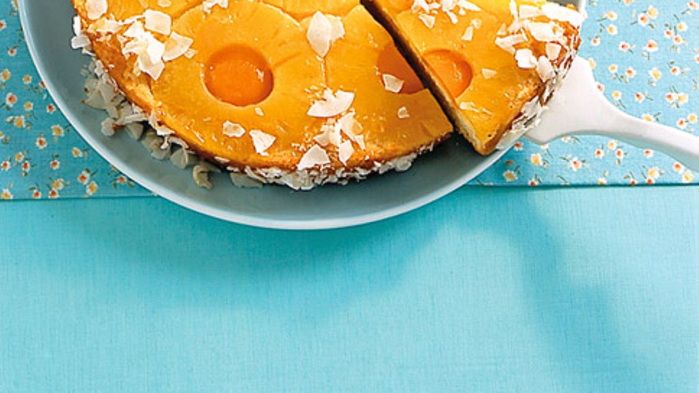 Gestürzte Ananastarte Rezept