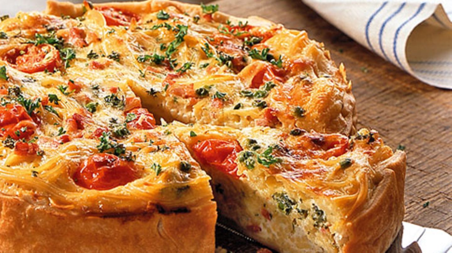 Spaghetti-Quiche Rezept