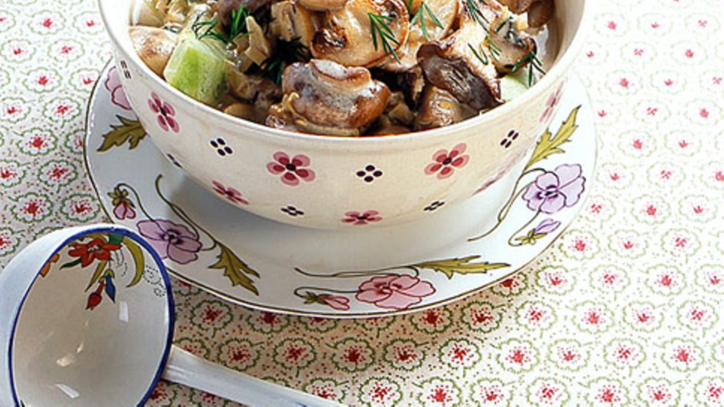 Pilz-Gurken-Gulasch Rezept