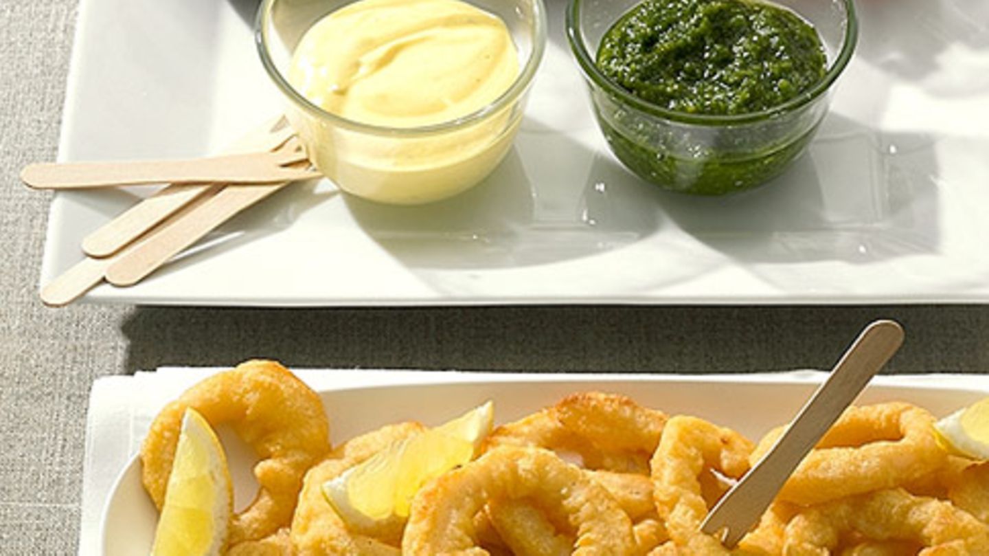 Calamari mit Dips Rezept