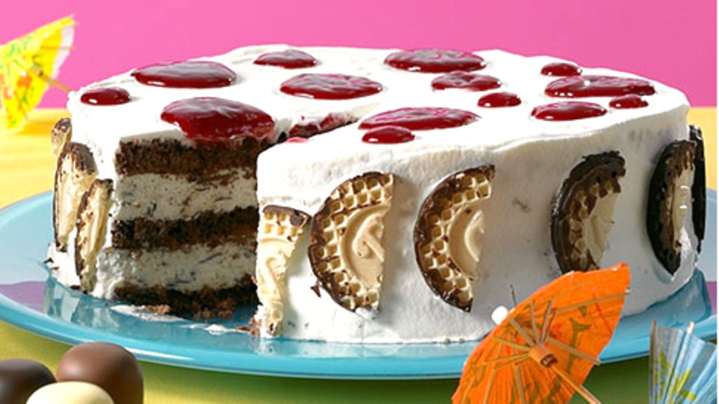 Schokokusstorte mit Himbeerkonfitüre Rezept