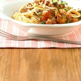 Scharfe Gemüsespaghetti