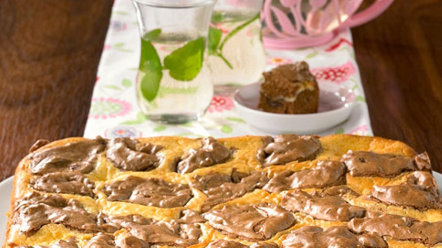 Cheesecake-Brownies Rezept