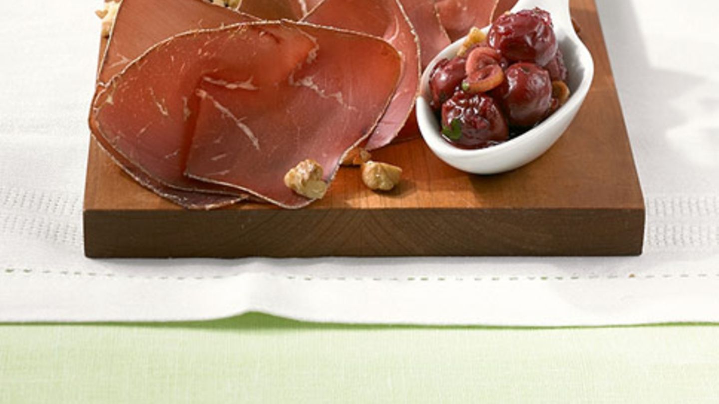 Bündner Fleisch mit Kirschchutney Rezept