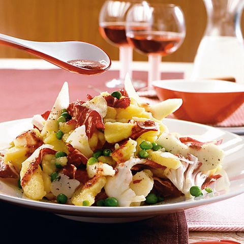 Kartoffelsalat mit Birnen und Radicchio