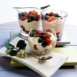 Marinierte Beeren mit Weißwein-Sabayon