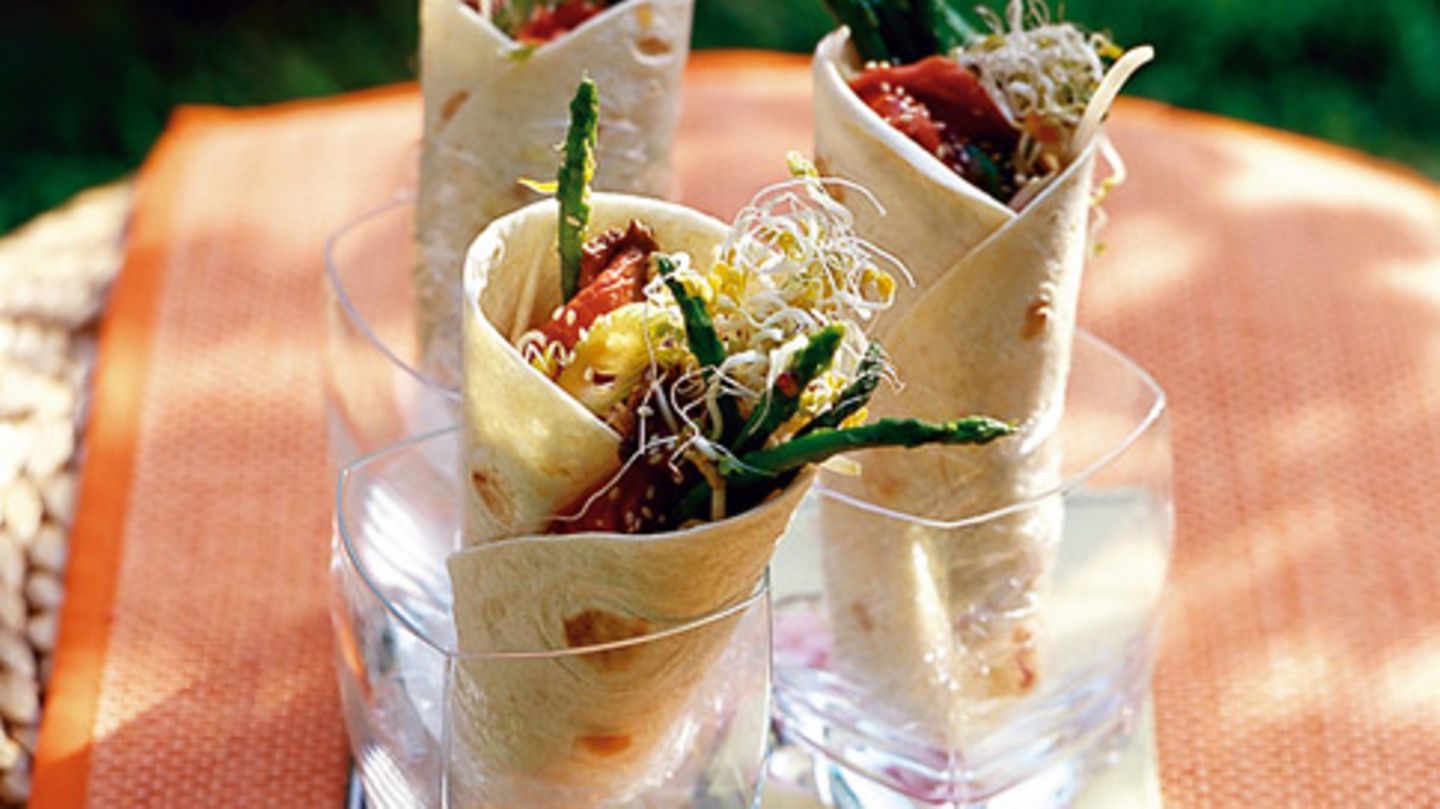 Wraps mit Roastbeef Rezept