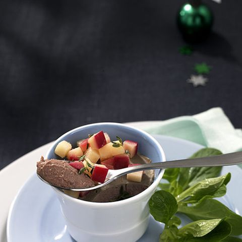 Lebercreme mit Äpfeln