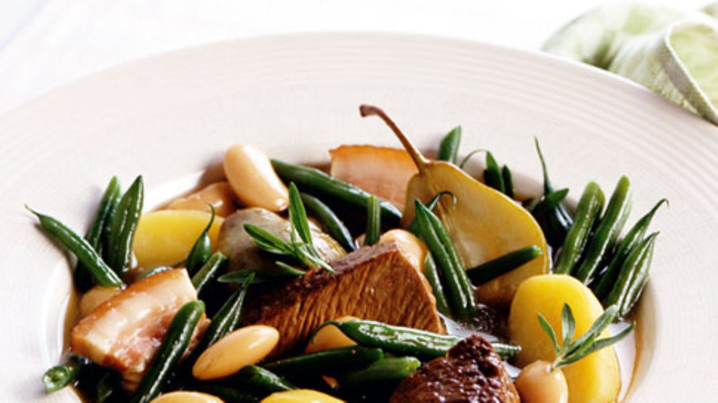 Bohneneintopf mit Hochrippe Rezept