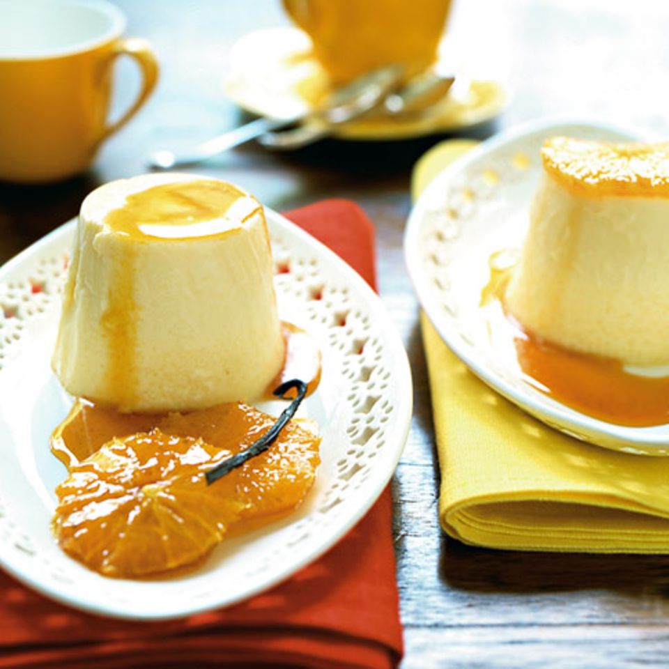 Flan Mit Orangen Rezept Essen Und Trinken