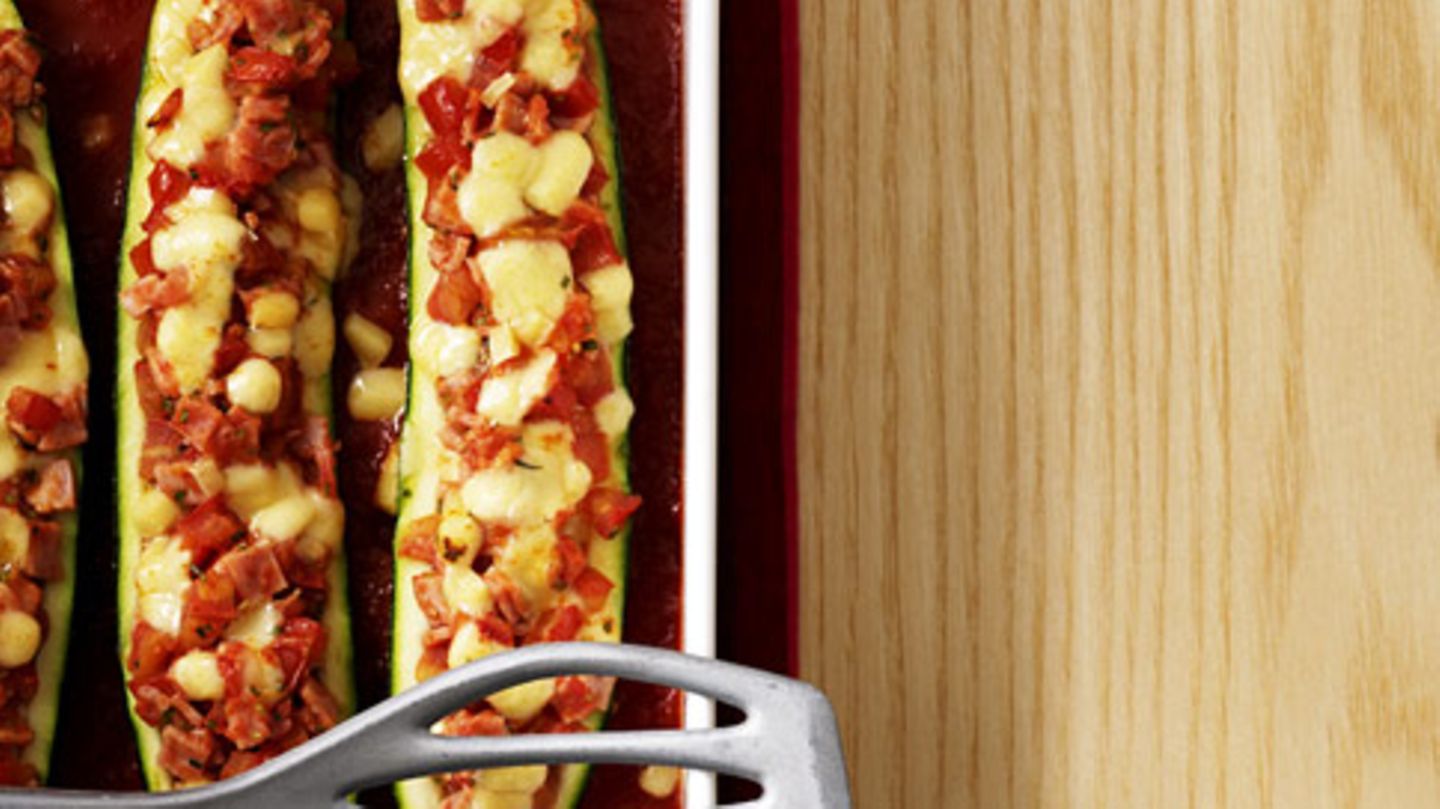 Zucchini-Schiffchen Rezept