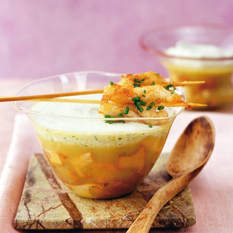 Kartoffelsuppe mit Pfifferlingen