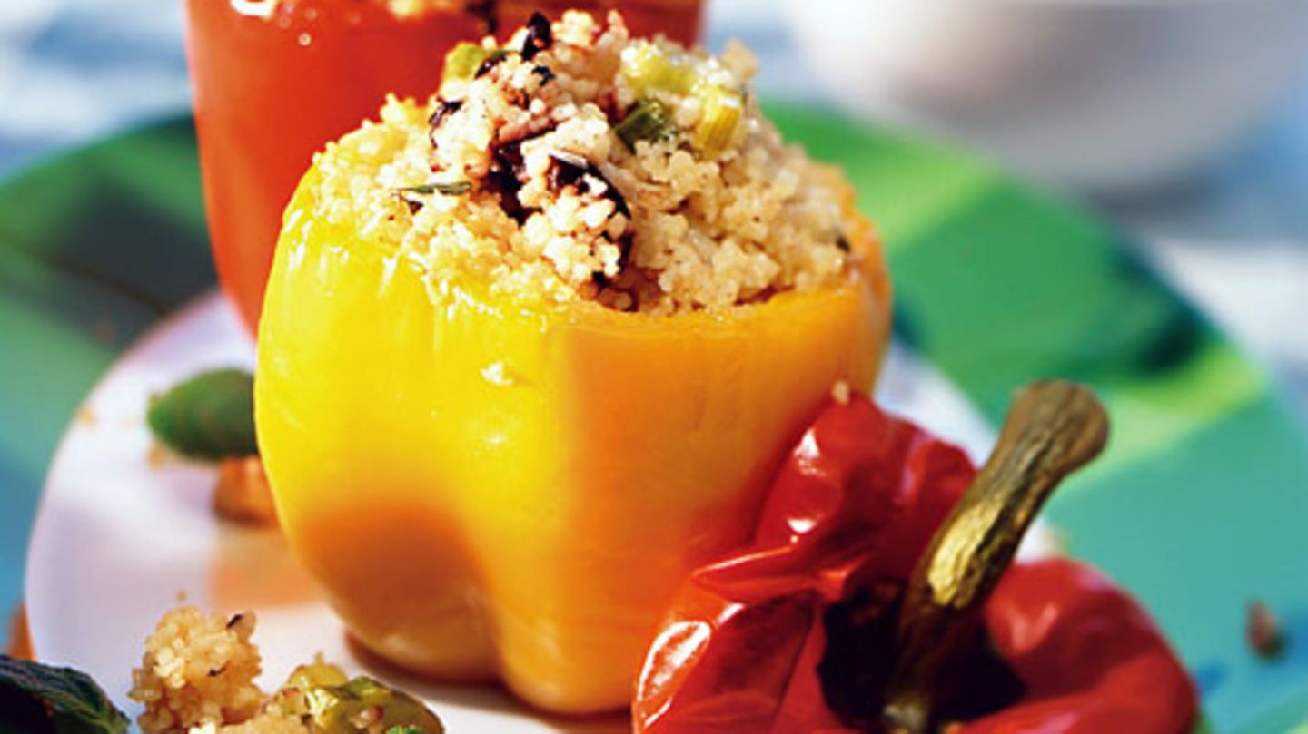 Gefüllte Paprika mit Couscous