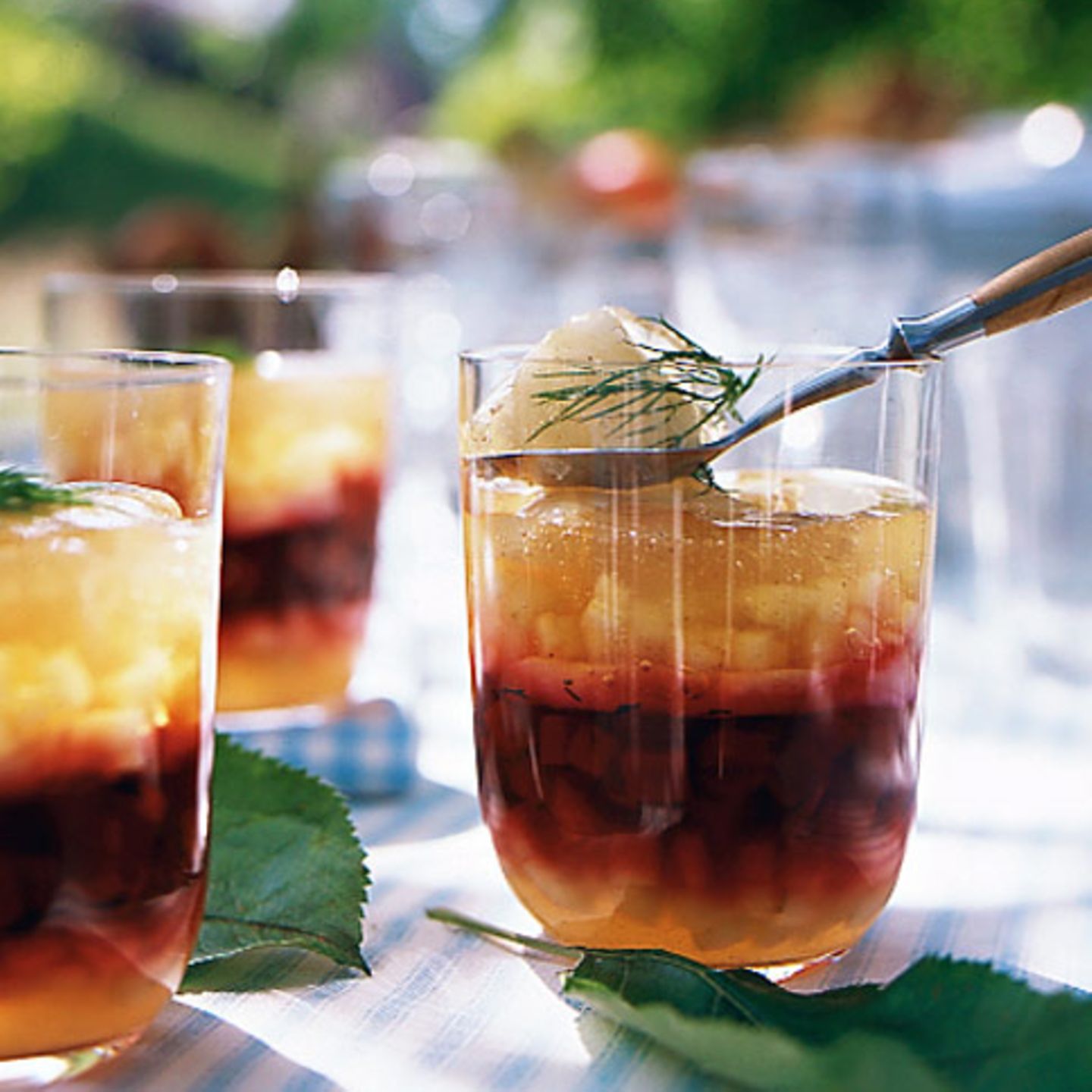 Cidre-Sülze mit Apfel  und Seeteufel