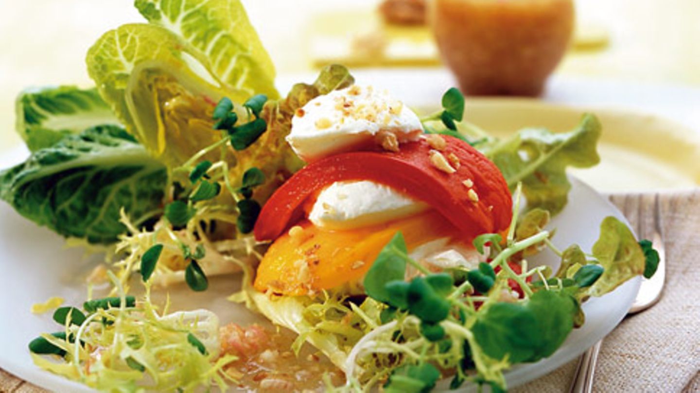 Geröstete Paprika mit Ziegenkäse Rezept
