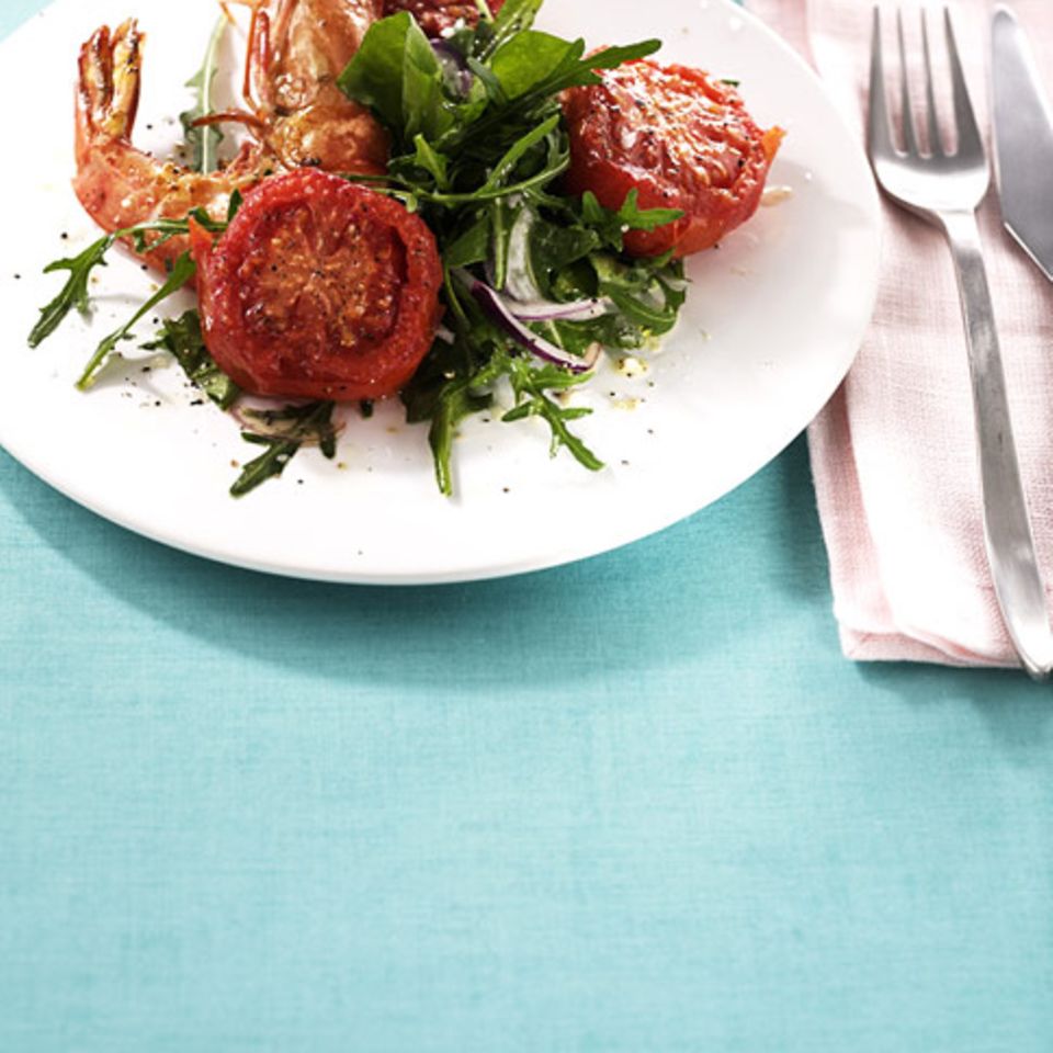 Lauwarmer Tomatensalat