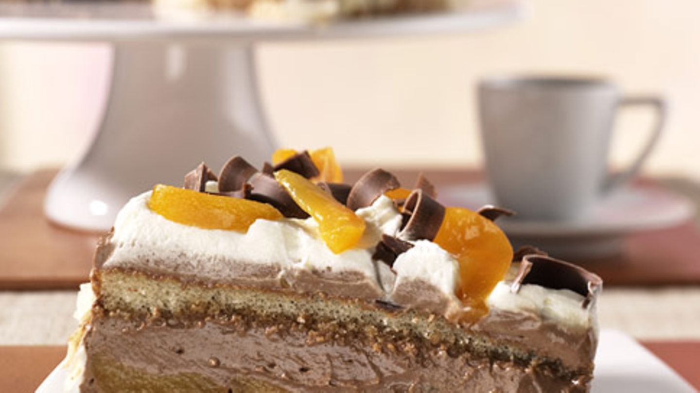 Mokka-Aprikosen-Torte Rezept