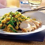 Curry-Couscous mit Zuckerschoten