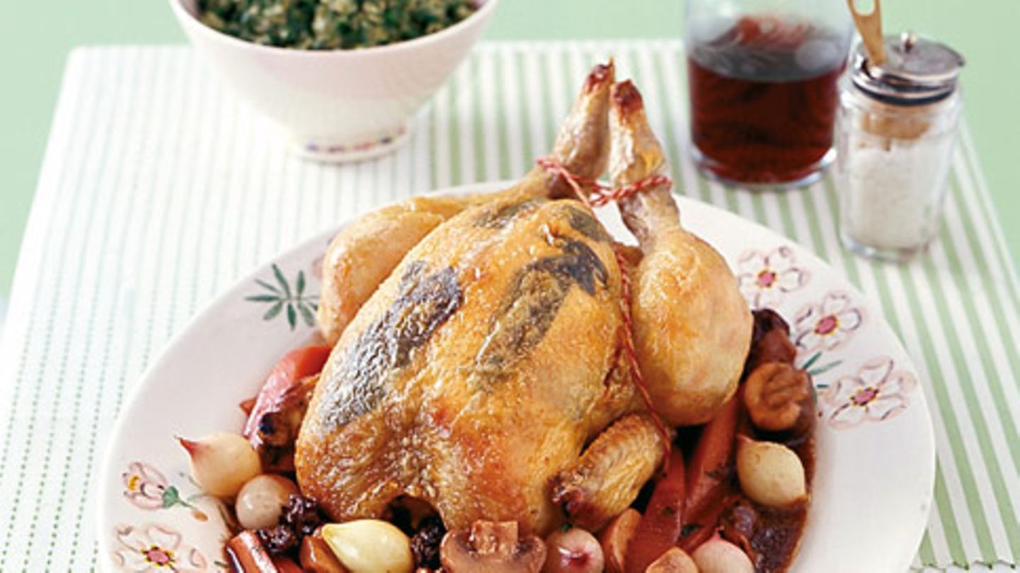 Salbei-Mistkratzerle mit Morcheln Rezept