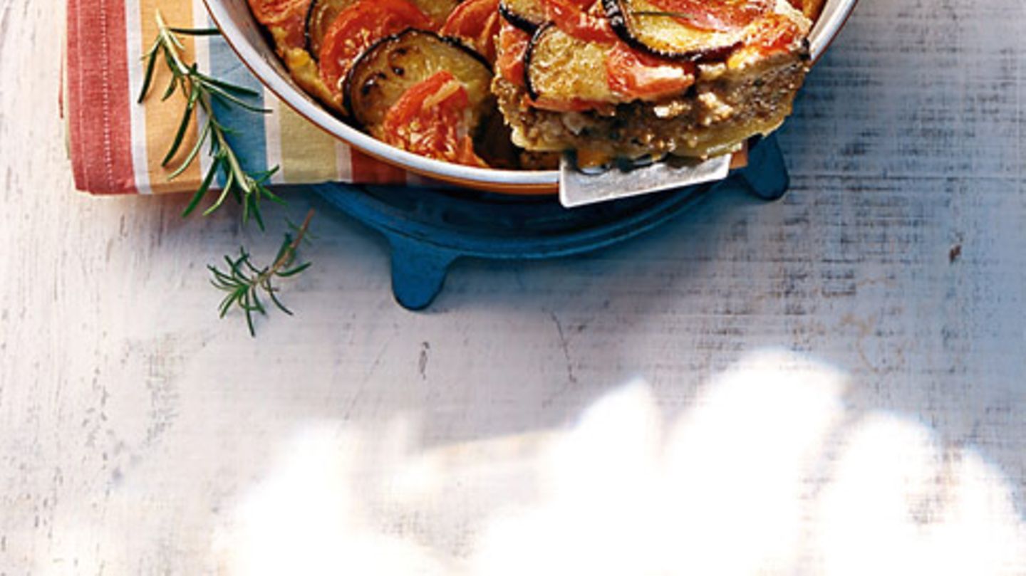 Moussaka (Gemüse-Hackauflauf) Rezept