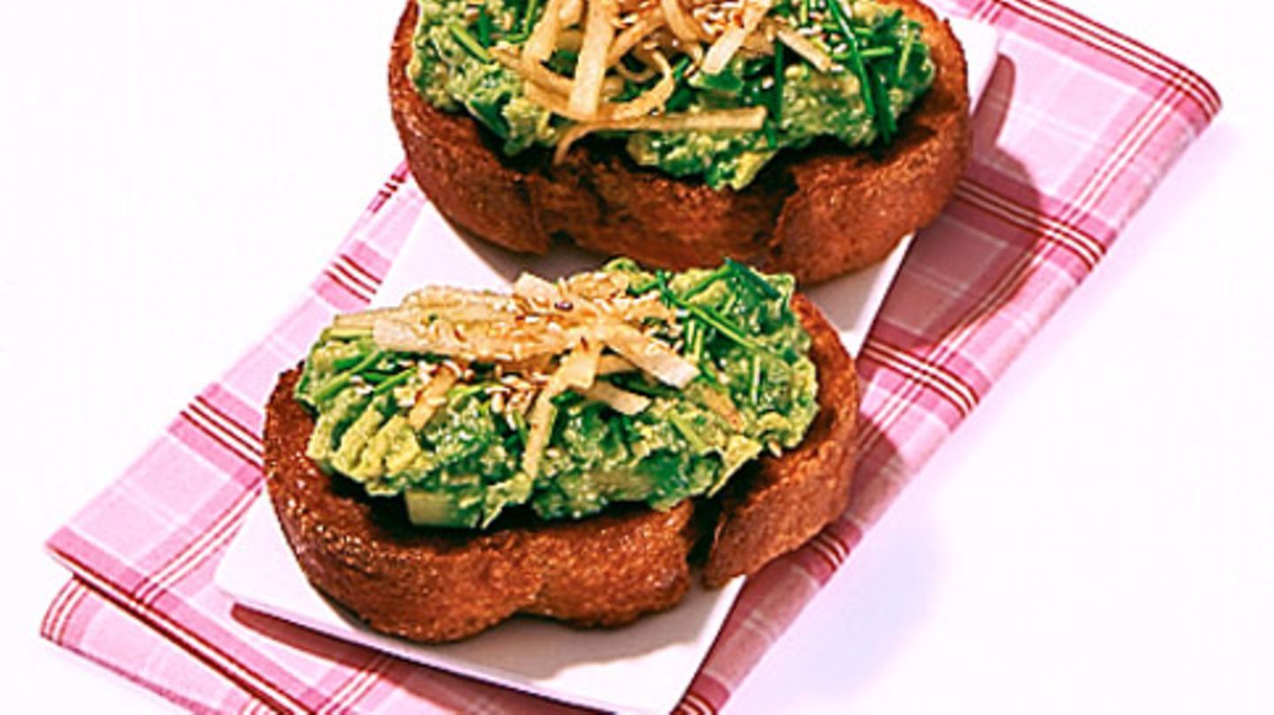 Crostini mit Avocado-Wasabi-Creme Rezept