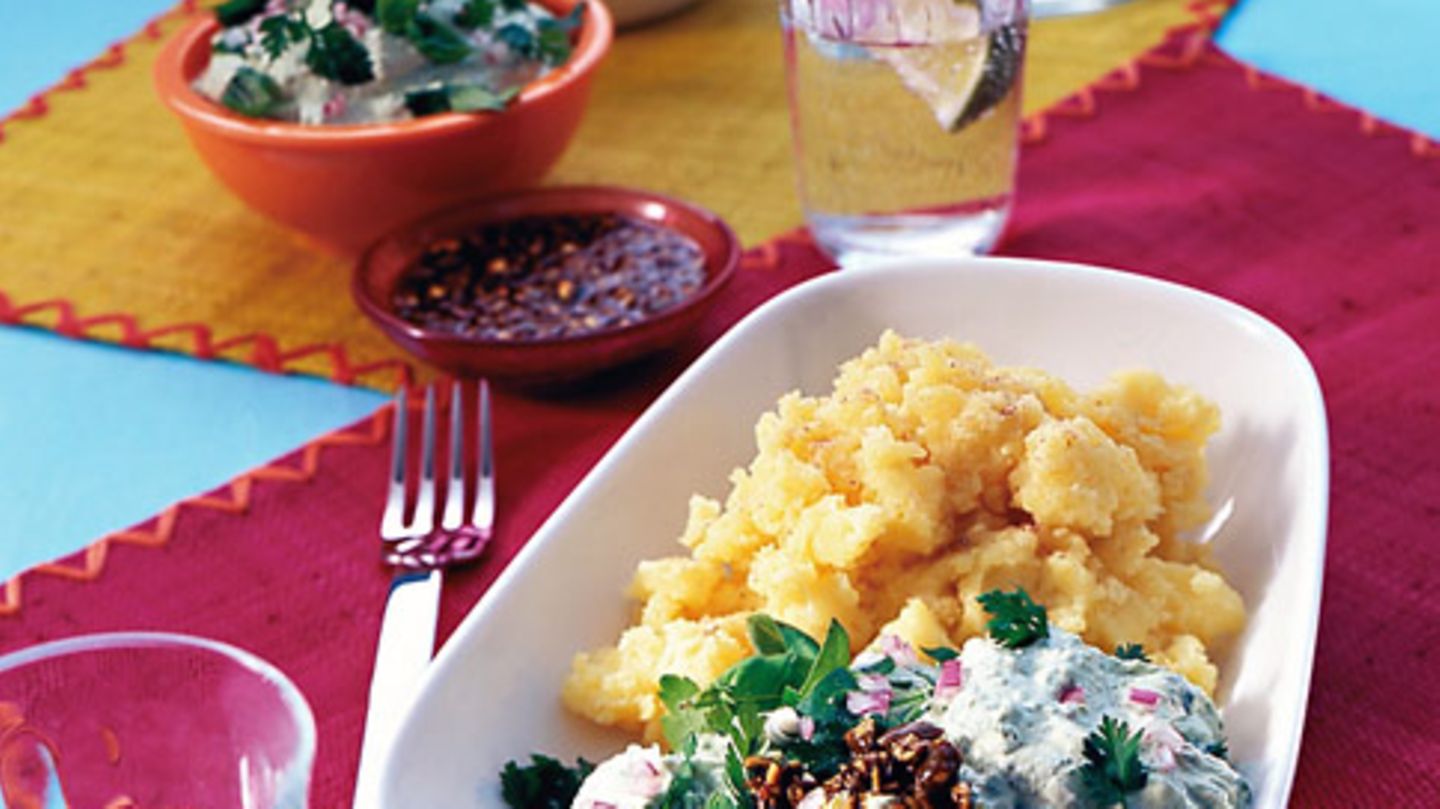 Kräuterquark mit Kürbiskernsauce Rezept