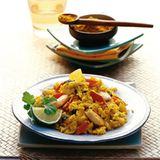 Curryreis mit Hähnchenbrust
