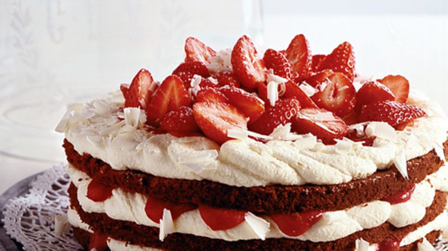 Erdbeer-Schokoladen-Torte Rezept - [ESSEN UND TRINKEN]