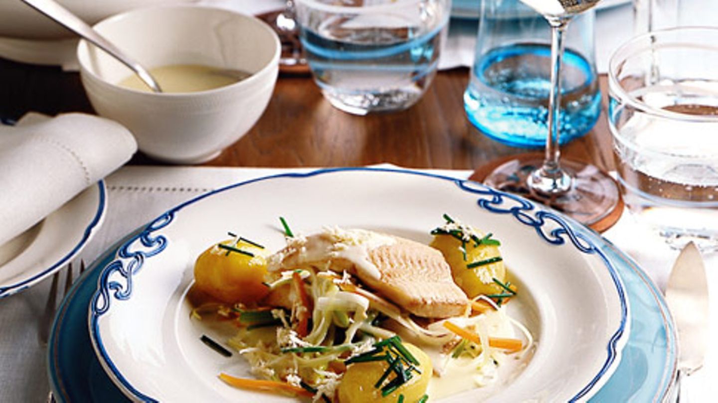 Welsfilet mit Meerrettichsauce Rezept