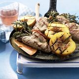 Saltimbocca mit Pfirsichen