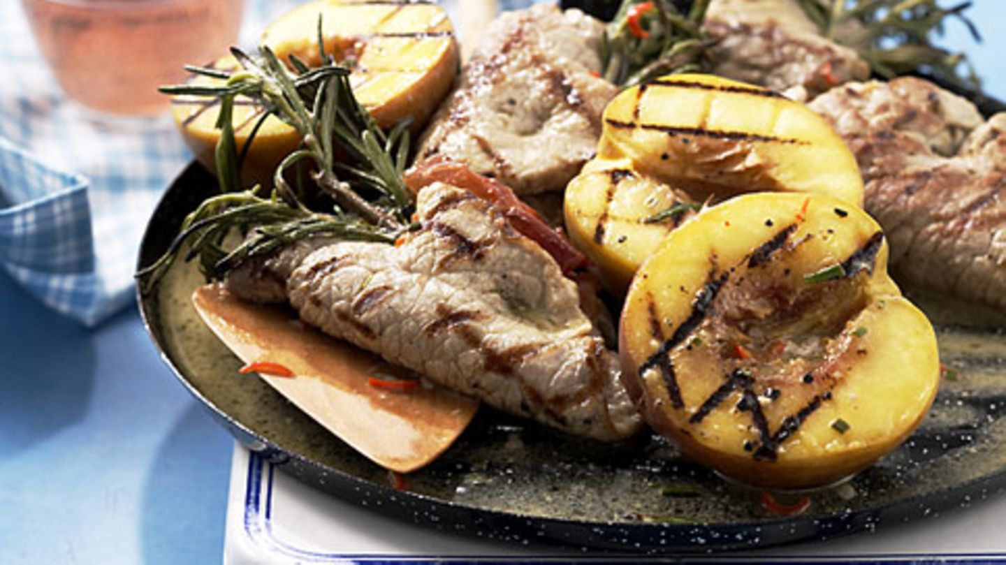 Saltimbocca mit Pfirsichen Rezept