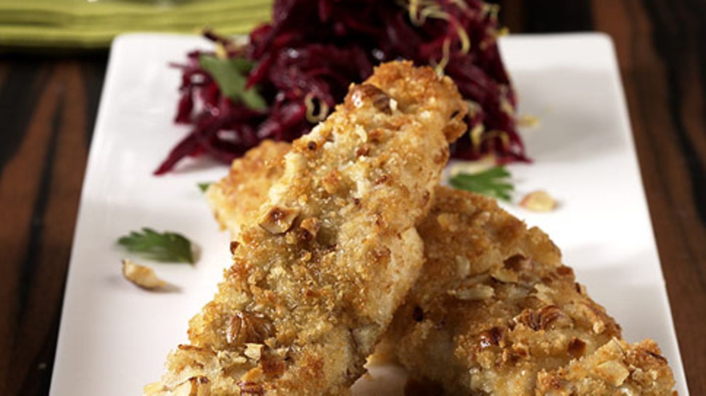 Knusperfisch mit Roter Bete Rezept