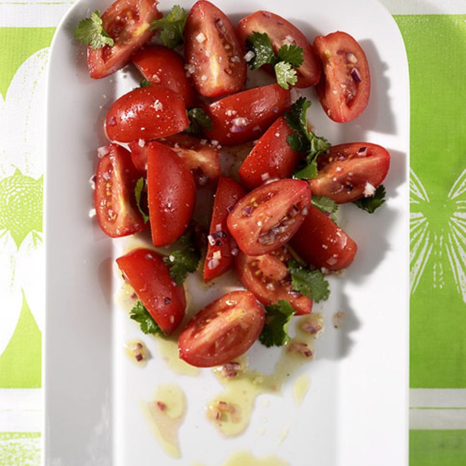 Tomaten-Koriander-Salat