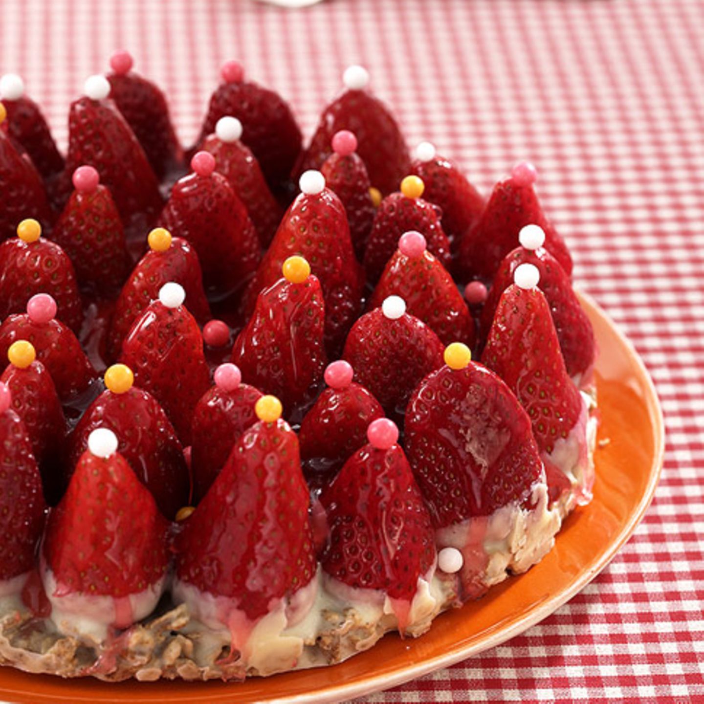 Erdbeer-Crossie-Torte