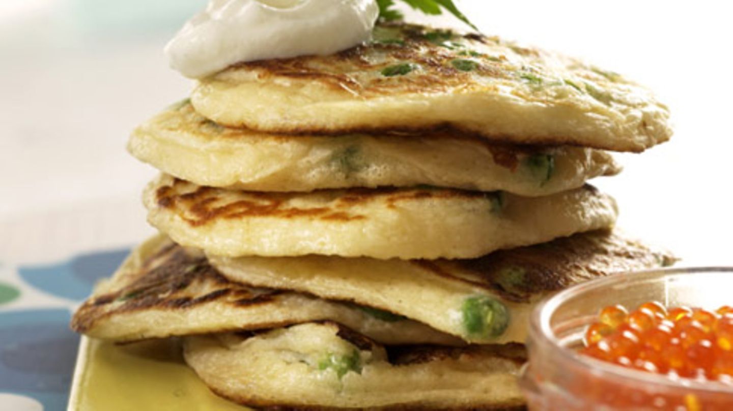Erbsen-Pancakes Rezept