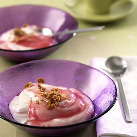 Quark mit Rhabarber